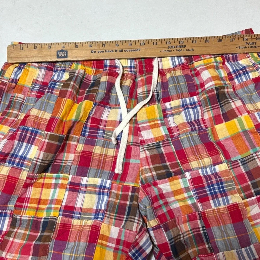 Kiel James Patrick Summer Soiree Indian Madras Patchwork Shorts Men's 42